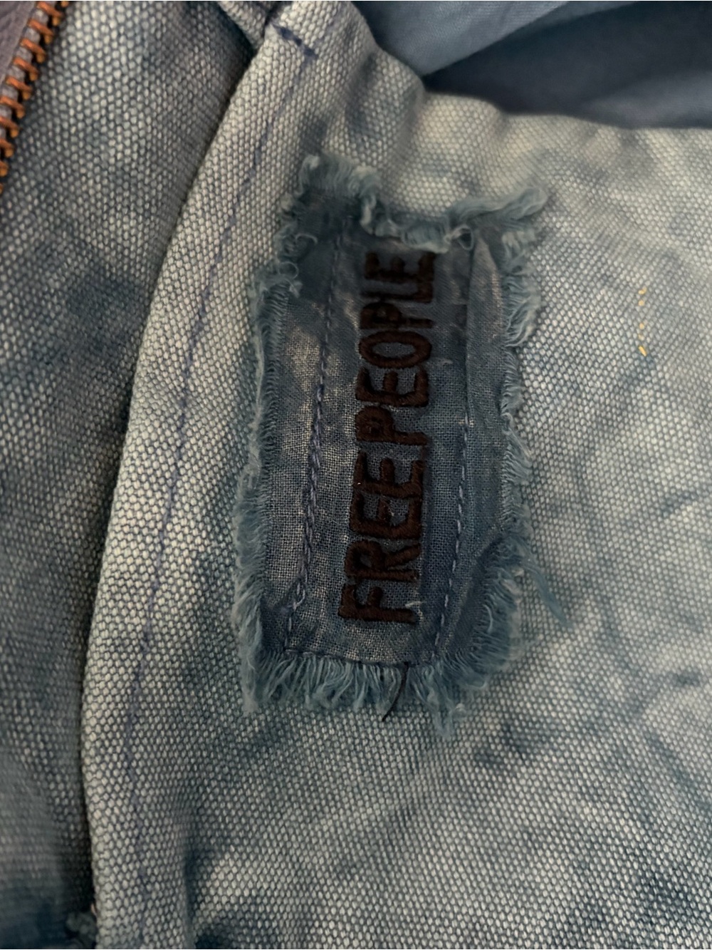 Free People Light Wash Denim Bag - Picture 9 of 10